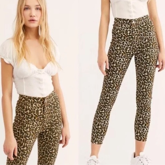 We The Free Pants - We The Free Leopard Print Pants